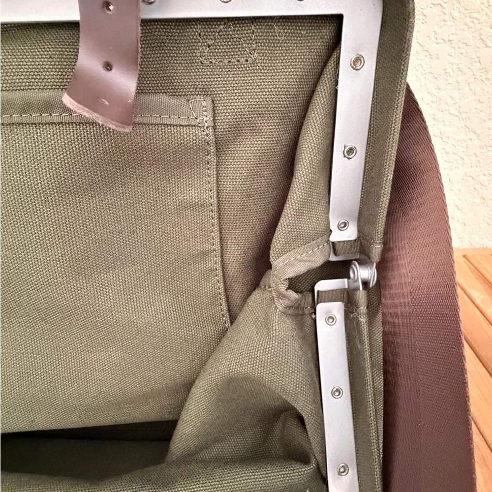 Line of Trade Canvas Weekender Duffle Retro Bag Olive Green